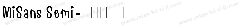 MiSans Semi字体转换
